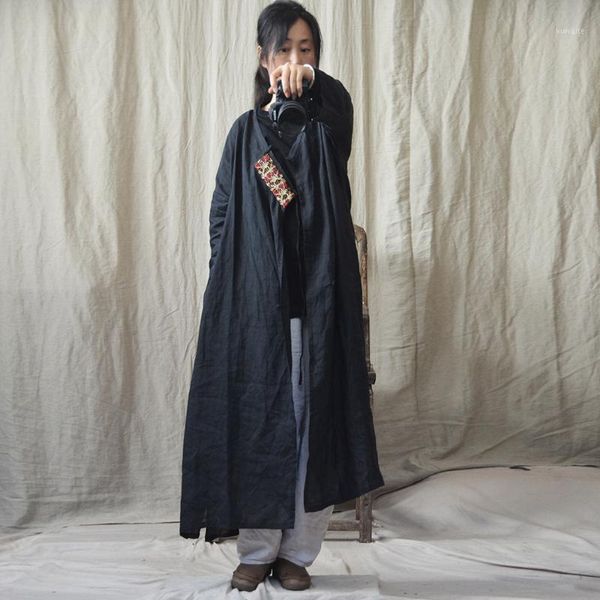 women thin ramie trench coat outerwear ladies vintage loose patchwork ramie long coat female 2020 overcoat1, Tan;black
women thin ramie trench coat outerwear ladies vintage loose patchwork ramie long coat female 2020 overcoat1, Tan;black