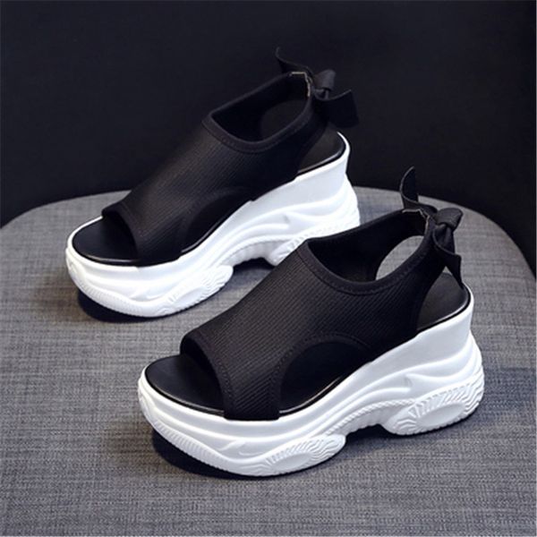 2021 new female summer thick peep toe design black-white fashion comfortable sandals deep soles 1x93
2021 new female summer thick peep toe design black-white fashion comfortable sandals deep soles 1x93