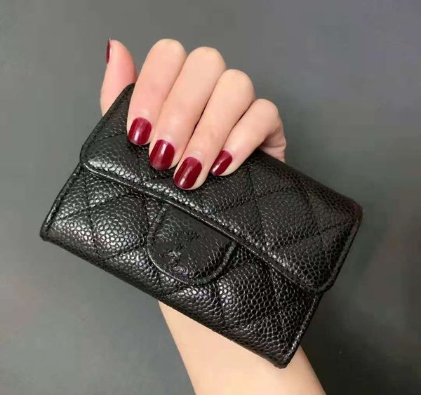 fashion designer lady black classic caviar leather quilted wallet small coin purse women clutch with box, Red;black
fashion designer lady black classic caviar leather quilted wallet small coin purse women clutch with box, Red;black