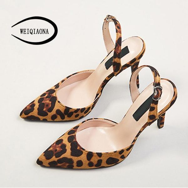 weiqiaona 2021 leopard women shoes pumps high heels shoes elegant mid heeled pointed toe slingbacks wedding party1, Black
weiqiaona 2021 leopard women shoes pumps high heels shoes elegant mid heeled pointed toe slingbacks wedding party1, Black
