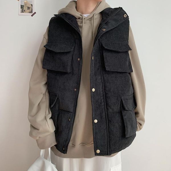 collar sleeveless vest motorcycle korean thicken casual pocket vest autumn plus size jaqueta masculina men clothing de50mbx, Black;white
collar sleeveless vest motorcycle korean thicken casual pocket vest autumn plus size jaqueta masculina men clothing de50mbx, Black;white