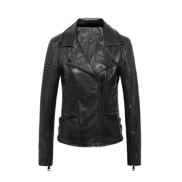 2021 new genuine new jacket motorcycle of women's royal leather jackets and blazers wxf021 w6nk, Black
2021 new genuine new jacket motorcycle of women's royal leather jackets and blazers wxf021 w6nk, Black