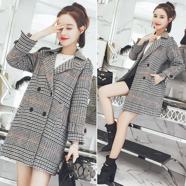 woolen coat female long paragraph korean version of the 2020 spring new tartan coat of birds tide1, Black
woolen coat female long paragraph korean version of the 2020 spring new tartan coat of birds tide1, Black