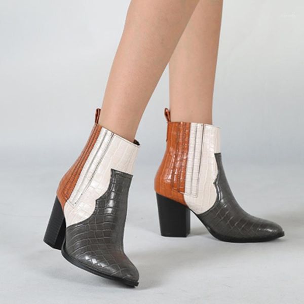 boots sagace plus size women's fashion mixed colors snake pattern shoes pointed high-heeled botines mujer 2021 aug151, Black
boots sagace plus size women's fashion mixed colors snake pattern shoes pointed high-heeled botines mujer 2021 aug151, Black