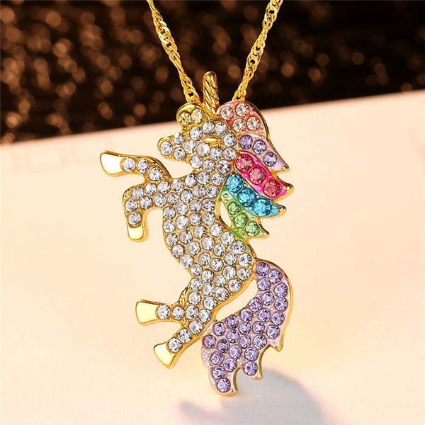 silver crystal gold animal unicorn diamond necklace pendant women necklaces fashion jewlery will and sandy gift
silver crystal gold animal unicorn diamond necklace pendant women necklaces fashion jewlery will and sandy gift
