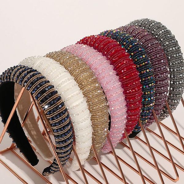 dhl luxury women's full crystal rhinestone sponge embellished padded headband girl handmade beaded hairband jewelled hair accessories g, Black;brown
dhl luxury women's full crystal rhinestone sponge embellished padded headband girl handmade beaded hairband jewelled hair accessories g, Black;brown