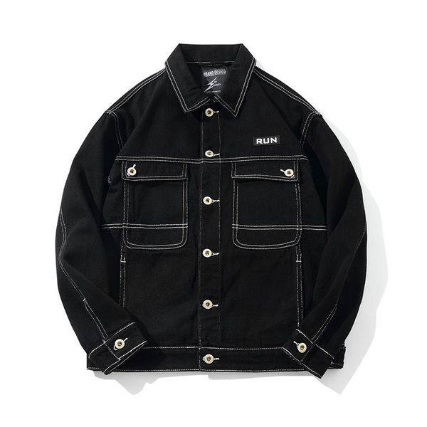 mcikkny men cargo casual denim jackets black washed outwear coats for male size m-3xl, Black;brown
mcikkny men cargo casual denim jackets black washed outwear coats for male size m-3xl, Black;brown