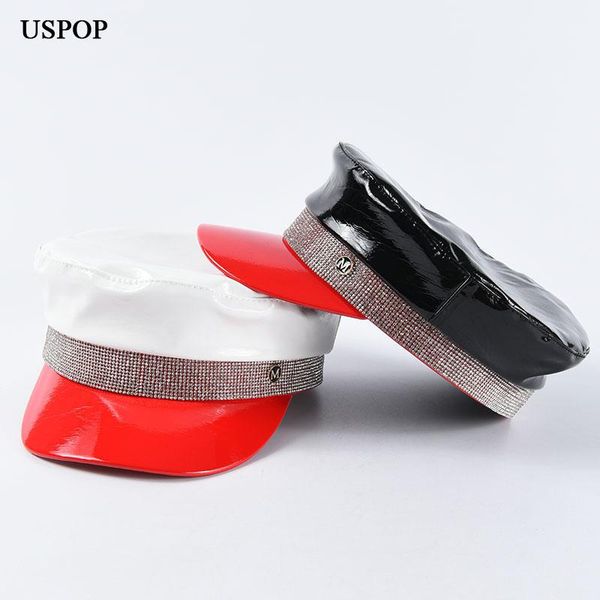 sboy hats uspop 2021 pu for women patchwork caps diamond flat visor winter fashion, Blue;gray
sboy hats uspop 2021 pu for women patchwork caps diamond flat visor winter fashion, Blue;gray