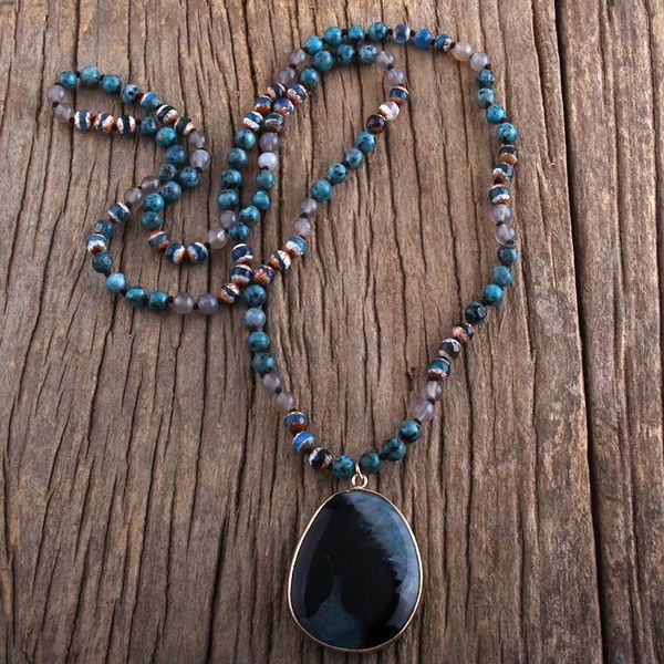 md fashion bohemian jewelry natural stones knotted teardrop pendant necklaces women lariat necklace dropshipping, Silver
md fashion bohemian jewelry natural stones knotted teardrop pendant necklaces women lariat necklace dropshipping, Silver
