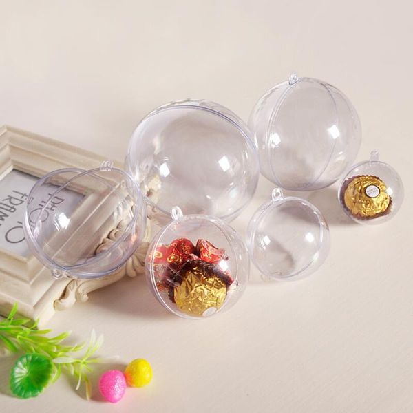 10pcs/lot creative transparent hollow plastic ball hanging ball christmas pendant decoration gift candy box
10pcs/lot creative transparent hollow plastic ball hanging ball christmas pendant decoration gift candy box