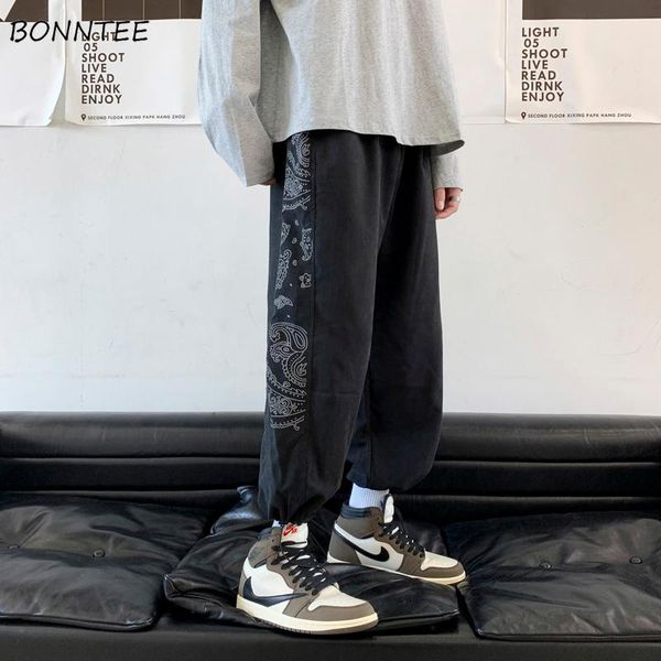 men's pants men casual print fashion hipster all-match simple elastic waist bundle ins ankle length streetwear ulzzang korean style, Black
men's pants men casual print fashion hipster all-match simple elastic waist bundle ins ankle length streetwear ulzzang korean style, Black