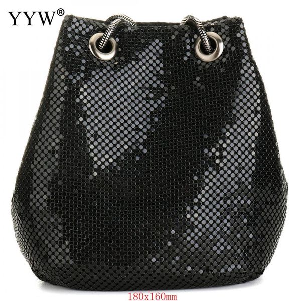 black fashion chain shoulder bag evening party bucket sequin bag for women 2020 sliver gold purse girl handbags female dropship c1116
black fashion chain shoulder bag evening party bucket sequin bag for women 2020 sliver gold purse girl handbags female dropship c1116