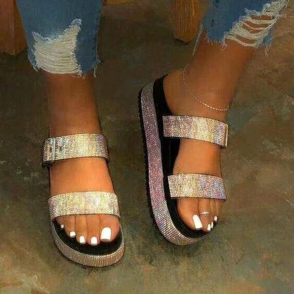platform slippers for women bling crystal slides female plus size summer flat beach shoes ladies outside women's flip flops1, Black
platform slippers for women bling crystal slides female plus size summer flat beach shoes ladies outside women's flip flops1, Black