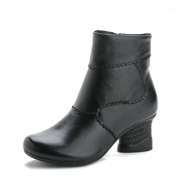boots 2021 fashion winter woman genuine leather ankle female booties casual shoes women warm snow with fur ladies shoes1, Black
boots 2021 fashion winter woman genuine leather ankle female booties casual shoes women warm snow with fur ladies shoes1, Black