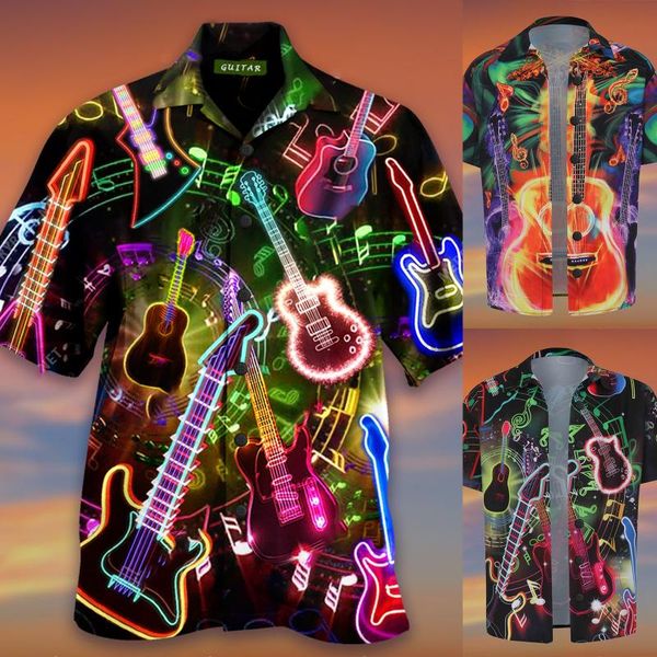 all you need is a guitar casual shirts for men hip hop print button up shirt short sleeve harajuku american men clothing, White;black
all you need is a guitar casual shirts for men hip hop print button up shirt short sleeve harajuku american men clothing, White;black