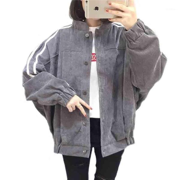spring solid corduroy jacket women loosen oversized tweed jacket single breasted casual fall college casual basic coats1, Black;brown
spring solid corduroy jacket women loosen oversized tweed jacket single breasted casual fall college casual basic coats1, Black;brown