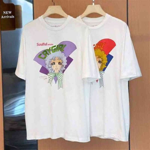 women's t-shirt pushbutton 22 early spring beautiful girl crying head print loose round neck short sleeve t-shirt women zaff, White
women's t-shirt pushbutton 22 early spring beautiful girl crying head print loose round neck short sleeve t-shirt women zaff, White