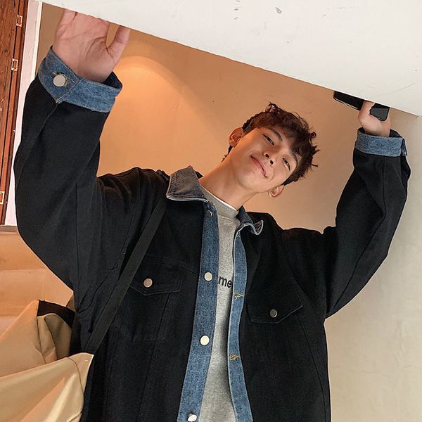 new style tooling coat art boy spring autumn student jacket men's korean fashion loose personality clothes, Black;brown
new style tooling coat art boy spring autumn student jacket men's korean fashion loose personality clothes, Black;brown