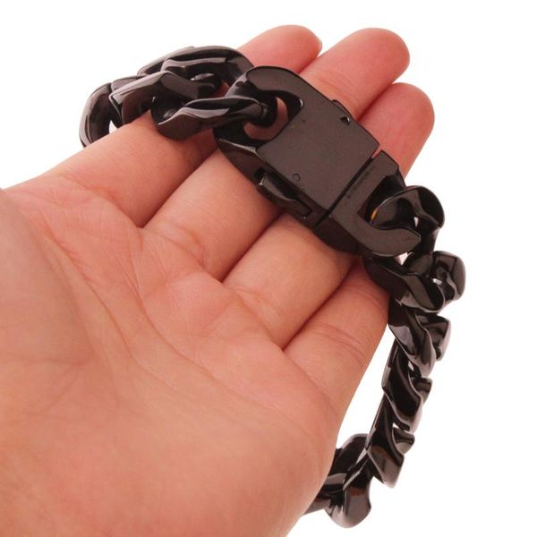 20mm mens bracelets black 316l stainless steel curb cuban link heavy chain bracelet for men women dropshipping jewelry
20mm mens bracelets black 316l stainless steel curb cuban link heavy chain bracelet for men women dropshipping jewelry