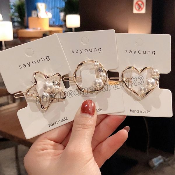 fashion metal love heart hair clip elegant pearl round barrettes for women girls sweet hairpins barrette hair accessories, Golden;silver
fashion metal love heart hair clip elegant pearl round barrettes for women girls sweet hairpins barrette hair accessories, Golden;silver