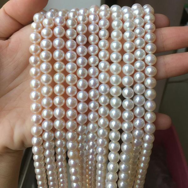 chains freshwater pearl necklace round shape with size 7-7.5mm perfect luster for jewelry diy loose strands, Silver
chains freshwater pearl necklace round shape with size 7-7.5mm perfect luster for jewelry diy loose strands, Silver