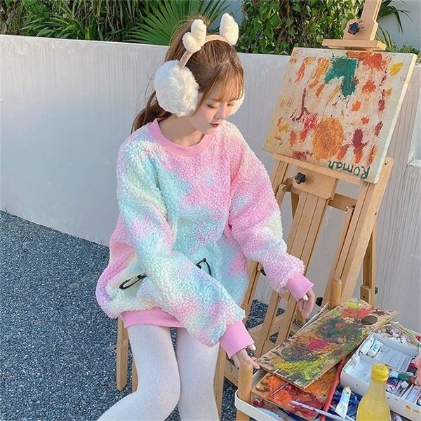 winter rainbow kawaii fur hoodies women warm sweet oversized hoodie female harajuku high street korean sweatshirt women 2020 new q1217, Black;white
winter rainbow kawaii fur hoodies women warm sweet oversized hoodie female harajuku high street korean sweatshirt women 2020 new q1217, Black;white