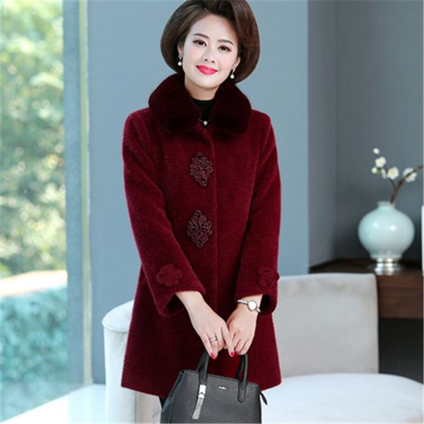 2021 new waterproof mink women new autumn winter jackets thicken warm woolen coat middle-aged plus size 5xl female wool outerwear 0g0l, Black
2021 new waterproof mink women new autumn winter jackets thicken warm woolen coat middle-aged plus size 5xl female wool outerwear 0g0l, Black