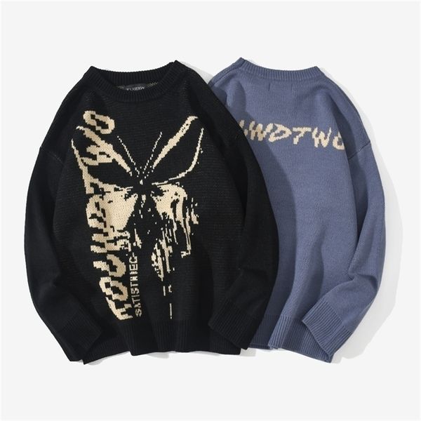 hip hop knitwear mens sweaters harajuku fashion butterfly male loose casual streetwear pullover sweaters 201130, White;black
hip hop knitwear mens sweaters harajuku fashion butterfly male loose casual streetwear pullover sweaters 201130, White;black