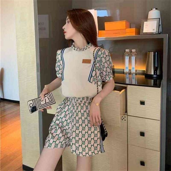 new short sleeved shorts set summer women small men fashion age reduction foreign style leisure two-piece set, White;black
new short sleeved shorts set summer women small men fashion age reduction foreign style leisure two-piece set, White;black