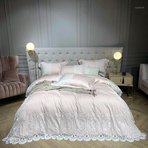 100s long wool full cotton four paper set dark lines jacquard weave lace lace pure cotton sheet quilt cover 1.8m bedding article1
100s long wool full cotton four paper set dark lines jacquard weave lace lace pure cotton sheet quilt cover 1.8m bedding article1