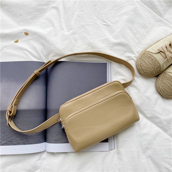 hbp korean version of the female solid color double zipper small bag fashion wild shoulder absorber bag tide
hbp korean version of the female solid color double zipper small bag fashion wild shoulder absorber bag tide