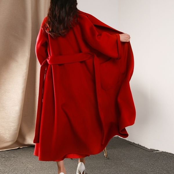 water ripple autumn winter new high-end double-sided cashmere mid-length wool white red coat women 201112, Black
water ripple autumn winter new high-end double-sided cashmere mid-length wool white red coat women 201112, Black