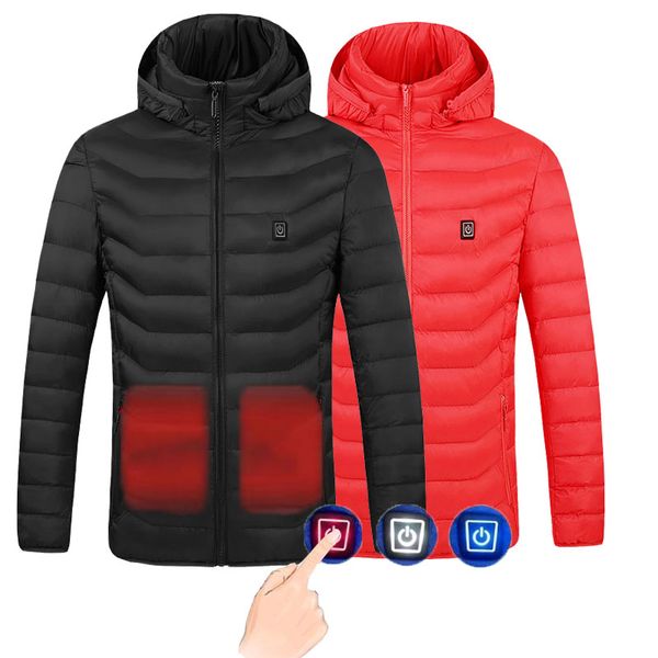 wholesale customized new fashion men's and women's winter thick cotton jacket usb interface smart heating down jacket, Black
wholesale customized new fashion men's and women's winter thick cotton jacket usb interface smart heating down jacket, Black