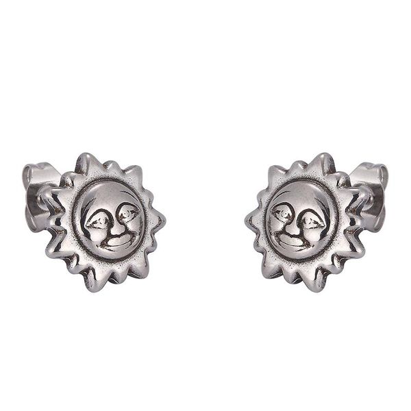 stud stainless steel sun earring for women retro ear jewelry accessories vintage fashion punk earrings cute gift sp0789, Golden;silver 
stud stainless steel sun earring for women retro ear jewelry accessories vintage fashion punk earrings cute gift sp0789, Golden;silver