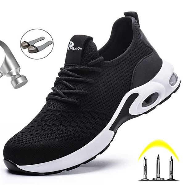 breathable light boots steel toe anti-puncture safety indestructible shoes work sneakers male shoe y200915, Black;brown
breathable light boots steel toe anti-puncture safety indestructible shoes work sneakers male shoe y200915, Black;brown