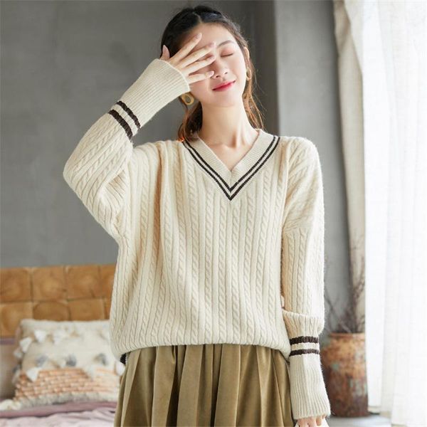 women's sweaters 2021 women basic ins fashion loose autumn winter outwear knit coat sweater, White;black
women's sweaters 2021 women basic ins fashion loose autumn winter outwear knit coat sweater, White;black