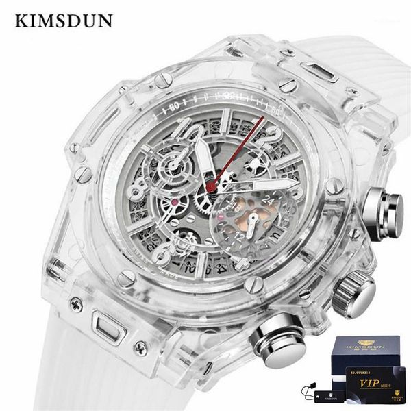 wristwatches kimsdun brand men's fashion trend luxury business quartz chronograph transparent watch classic waterproof relogio1, Slivery;brown
wristwatches kimsdun brand men's fashion trend luxury business quartz chronograph transparent watch classic waterproof relogio1, Slivery;brown