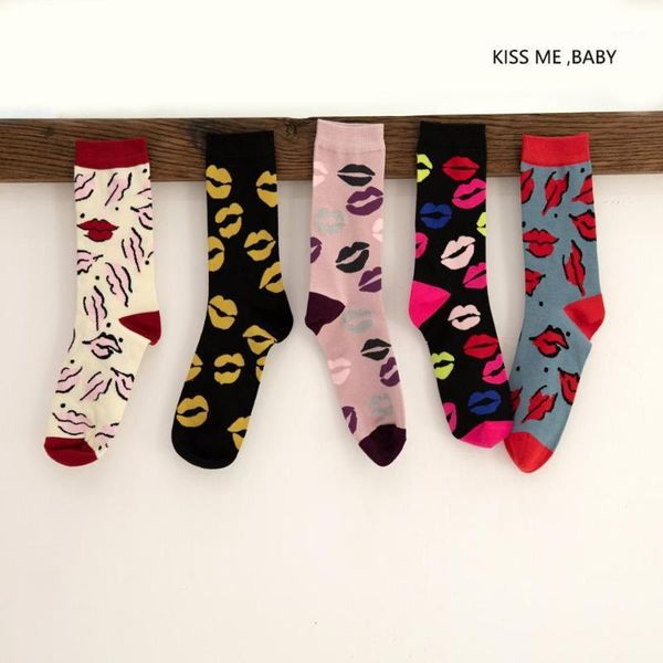 women socks new cotton colored ladies tube socks trend lips calf autumn and winter funny 20201, Black;white
women socks new cotton colored ladies tube socks trend lips calf autumn and winter funny 20201, Black;white