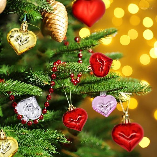 christmas decorations tree decoration room love shape ball props small handing pendant year party decor 12pcs p41
christmas decorations tree decoration room love shape ball props small handing pendant year party decor 12pcs p41