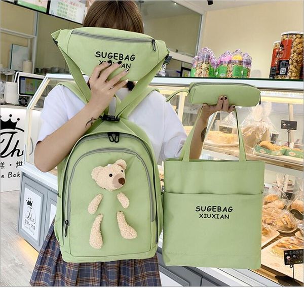 backpack student school backpack women handbags purses canvas handbag shoulder bag big backpacks casual bags 4 piece set
backpack student school backpack women handbags purses canvas handbag shoulder bag big backpacks casual bags 4 piece set
