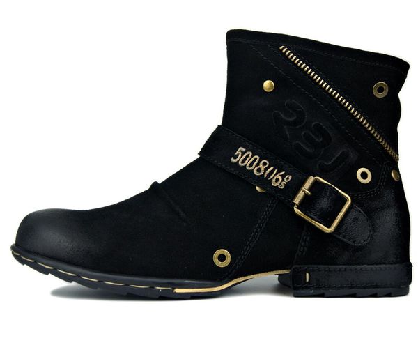 factory outlet men's high fashion shoes martin persional tooling men's genuine leather ankle boots, Black
factory outlet men's high fashion shoes martin persional tooling men's genuine leather ankle boots, Black