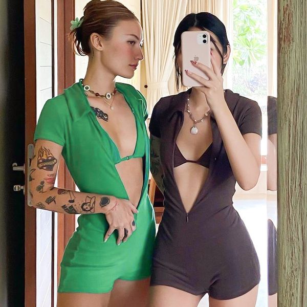 velvet short sleeve playsuit women summer turn-down collar zipper sexybodycon rompers femme streetwear fitness jumpsuits, Black;white
velvet short sleeve playsuit women summer turn-down collar zipper sexybodycon rompers femme streetwear fitness jumpsuits, Black;white