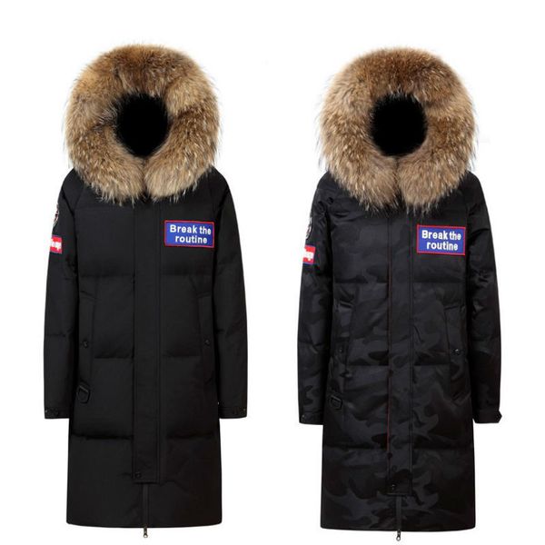 new fashion jackets black camouflage men's winter coats waterproof 90% duck down raccoon fur collar men long parkas
new fashion jackets black camouflage men's winter coats waterproof 90% duck down raccoon fur collar men long parkas