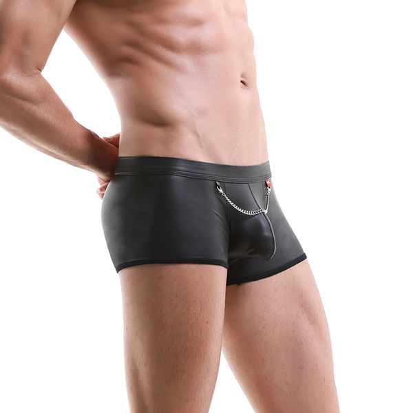3Pieces/Lot Mens Underwear Boxers Black Imitation Leather Short Gay Pouch Performance Night Wear Mens Panties Lingerie Male Underwear
3Pieces/Lot Mens Underwear Boxers Black Imitation Leather Short Gay Pouch Performance Night Wear Mens Panties Lingerie Male Underwear