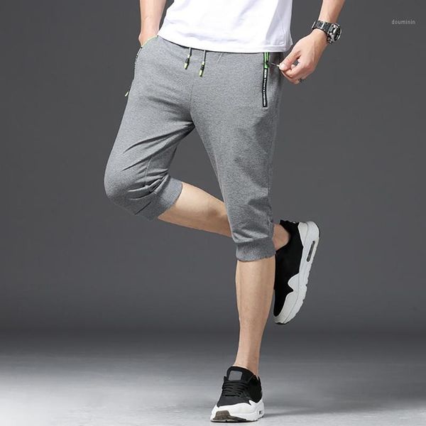 men casual breathable cotton drawstring zipper with pockets sports capri leisure pants trousers1, Black
men casual breathable cotton drawstring zipper with pockets sports capri leisure pants trousers1, Black
