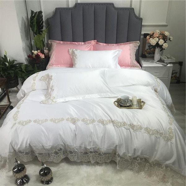 luxury white wine red pink green gray silky washed silk cotton bedding lace set duvet pillowcases sheet/linen bed cover girl
luxury white wine red pink green gray silky washed silk cotton bedding lace set duvet pillowcases sheet/linen bed cover girl