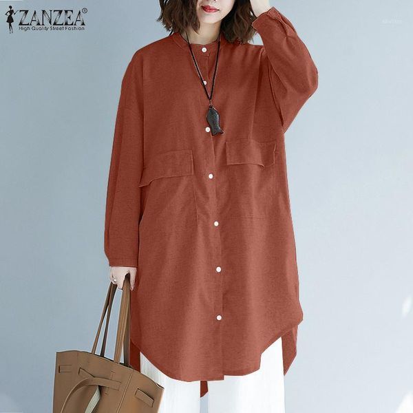 women's blouses & shirts spring long sleeve shirt zanzea fashion women casual blouse vintage drawstring female loose solid blusas 5xl, White
women's blouses & shirts spring long sleeve shirt zanzea fashion women casual blouse vintage drawstring female loose solid blusas 5xl, White