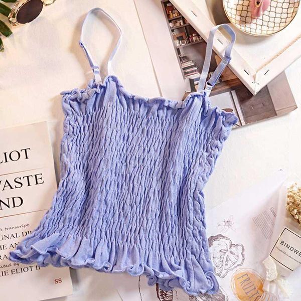 women's tanks & camis 2021 women slim solid color summer ruffles female beach thin buttons knitted sleeveless backless, White
women's tanks & camis 2021 women slim solid color summer ruffles female beach thin buttons knitted sleeveless backless, White