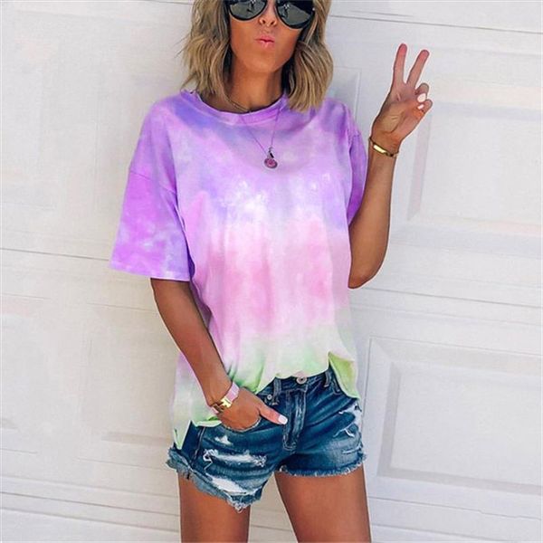 women t shirt tie dye tee summer short sleeve 2020 harajuku camiseta mujer plus size tee shirt femme streetwear o neck, White
women t shirt tie dye tee summer short sleeve 2020 harajuku camiseta mujer plus size tee shirt femme streetwear o neck, White