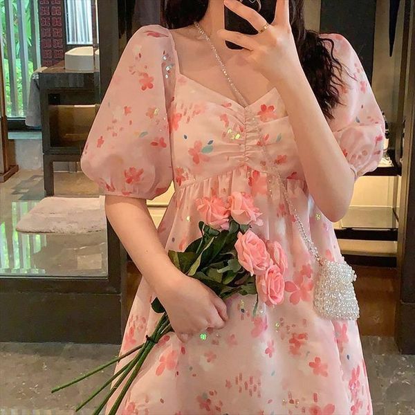 pink sequin fairy dress women elegant floral sweet chiffon dress female casual loose kawaii summer party 2020 korean style, Black;gray
pink sequin fairy dress women elegant floral sweet chiffon dress female casual loose kawaii summer party 2020 korean style, Black;gray